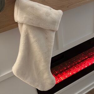 Cost Plus World Market Cream Holiday Stocking